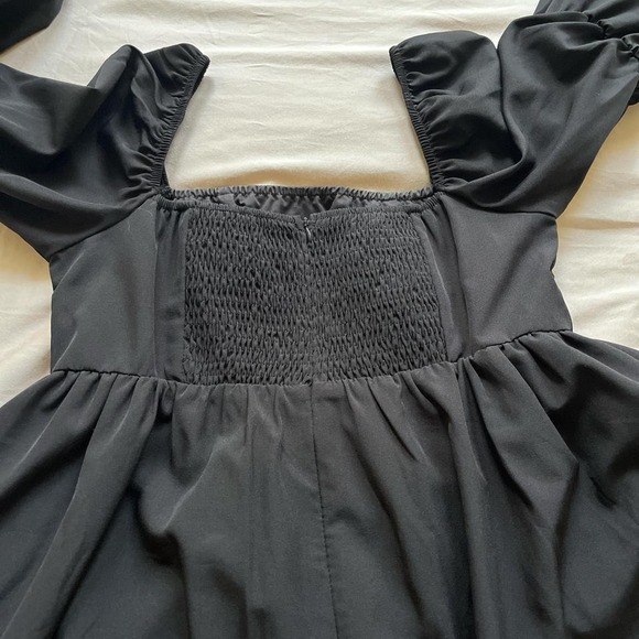 Black Ruffle Dress Size Medium - Picture 3 of 4